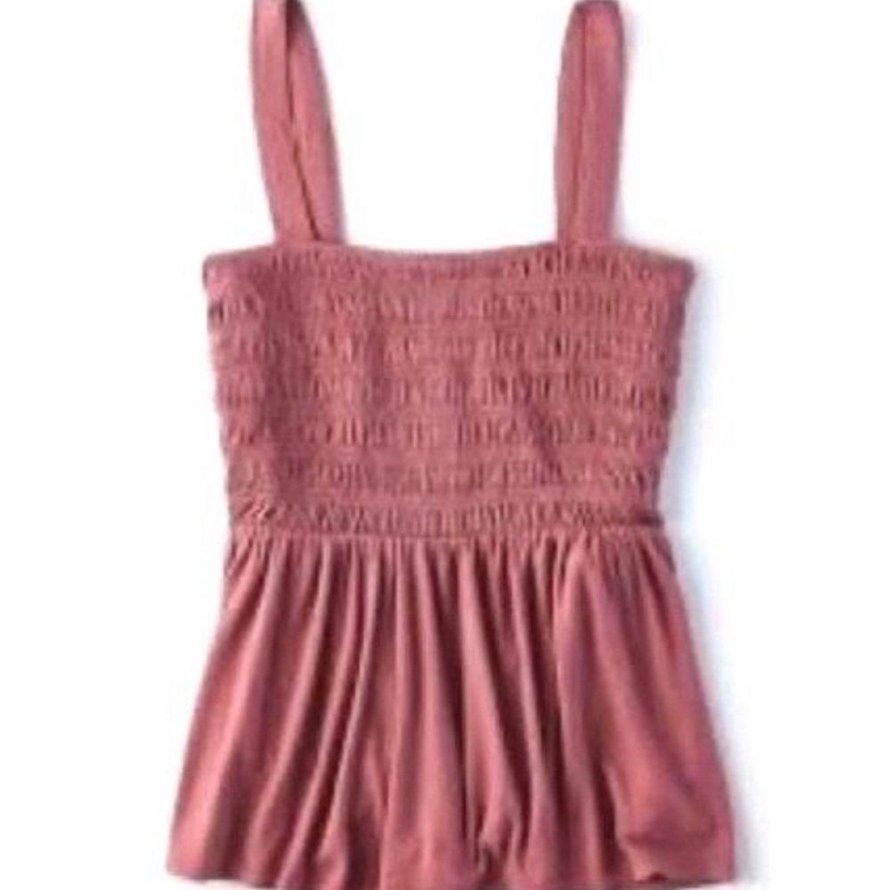 Smocked Babydoll Tank Top